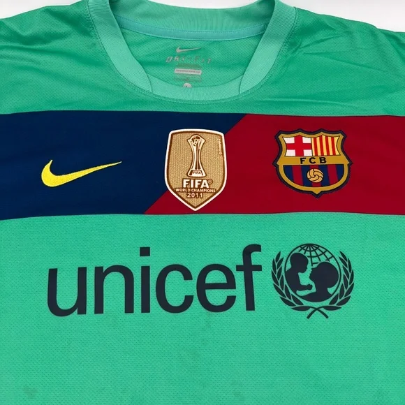 Messi #10 Barcelona 2010/2011 Away ORIGINAL Nike VTG Rare Soccer Jersey (L)
